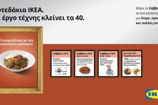 40 χρόνια κεφτεδάκια ΙΚΕΑ
